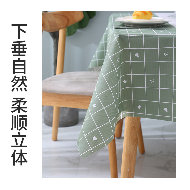 Amazon Nordic Wind Waterproof Table Cloth Small Fresh Oil Proof Tablecloth Stall Cloth Ins Wind Table Mat Tablecloth Wholesale details Picture