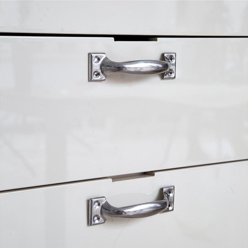 Stainless steel handle, thickened cabinet door, old-fashioned handle, light luxury wardrobe, wooden door, window handle, floral bow-shaped handle Specification image