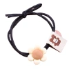 Korean version sun flower rubber band cute sticker, coffee-colored ponytail hair band, female student knot headwear Item Picture