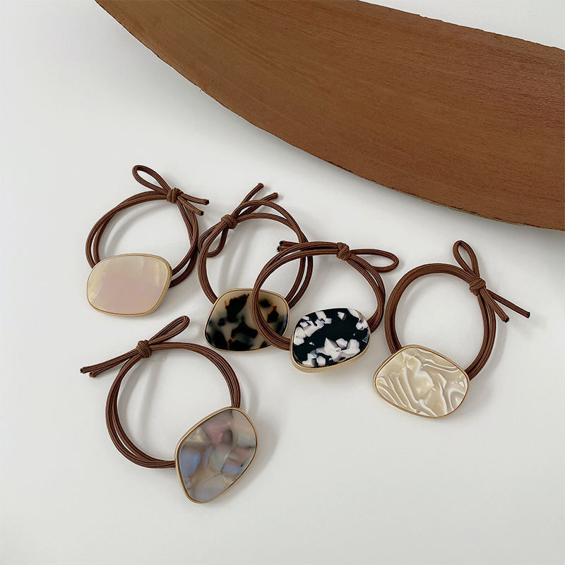 Hair Band Wholesale Ins Temperament Simple Scrunchie Delicate Light Sense Head Rope Rubber Band Hair Rope Female Adults