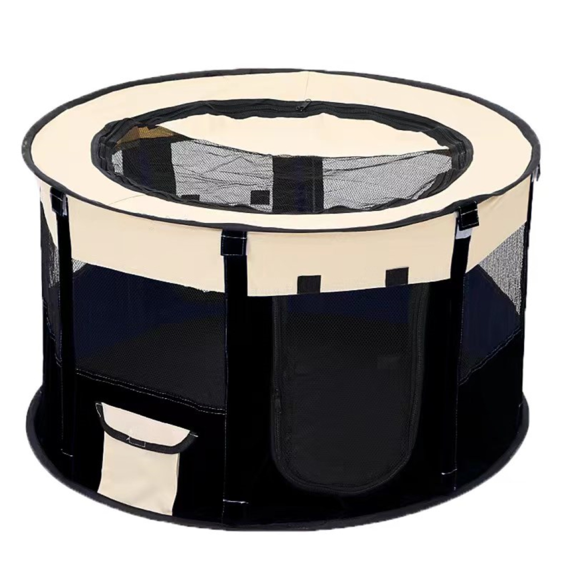 Pet cat litter Foldable Oxford cloth pet cage Portable storage Round pet tent Cat delivery room cat litter full figure