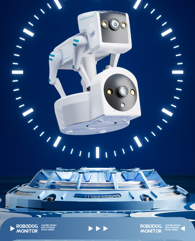 Wireless wifi dual-eye robot dog camera, 2-megapixel motion detection night vision surveillance camera pic 21