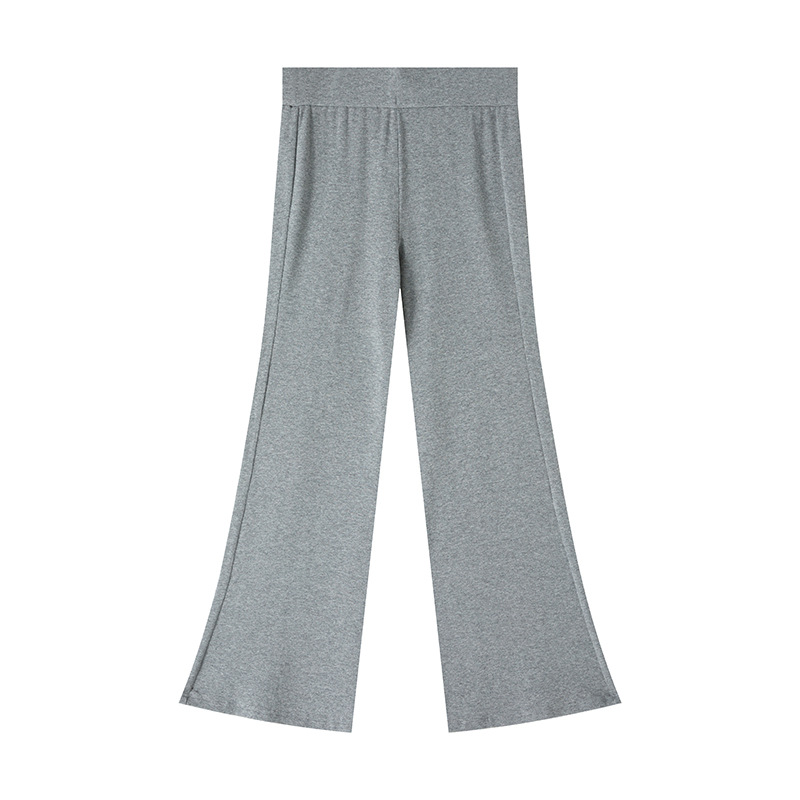 High-waisted, elastic, form-fitting, slightly flared pants for women in the new Korean style of autumn, slimming and nude knitted long pants, form-fitting and hip-lifting pants Item Picture