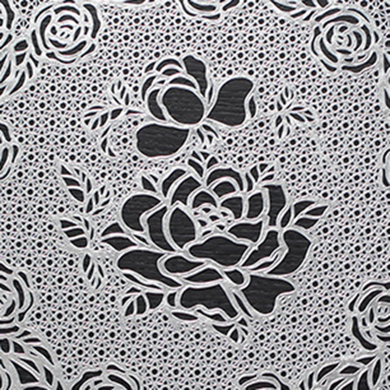 Womei European retro rose irregular placemats and table MATS, French garden PVC hollowed-out waterproof, oil-proof, anti-slip, heat-resistant, wear-resistant and heat-insulating pads Specification image