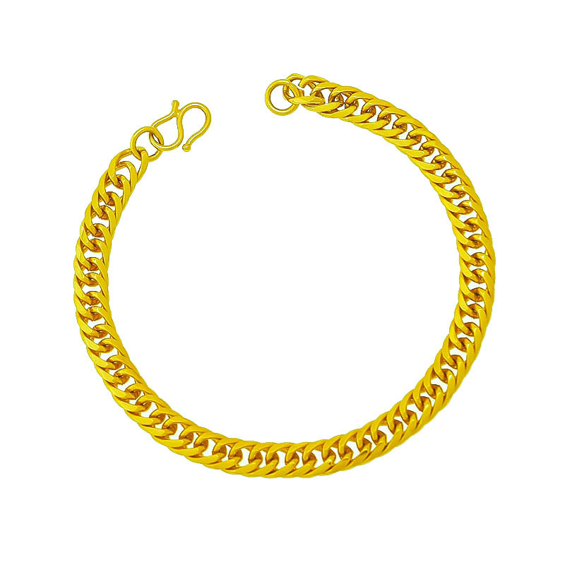 Chuangmei Jewelry offers wholesale 24K gold-plated striped bracelets for women, featuring a retro ethnic style and a luxurious wedding accessory Application Scenario