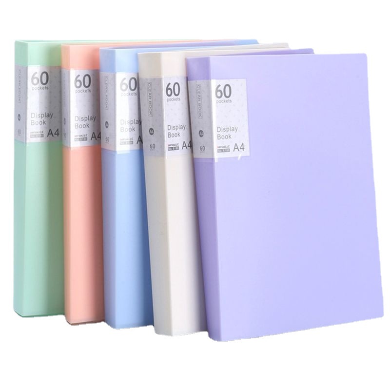 A4 transparent file book, insert folder, multi-layer file folder, pregnancy test report, student test paper, award certificate storage book Item Picture