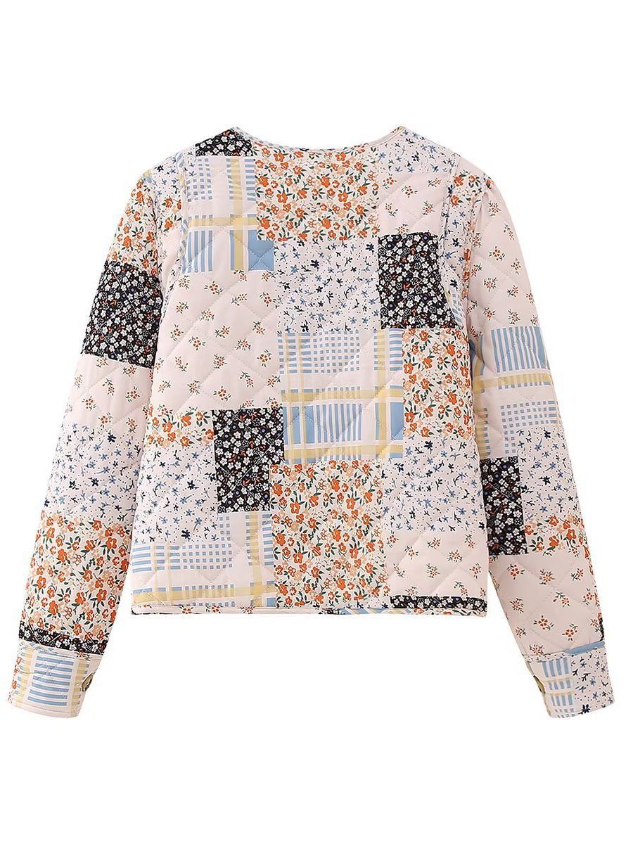 Cross-Border E-Commerce.zr Europe And The United States Printed Vintage Cotton-Coated Coat Masson Express Foreign Trade Women Chen5756 Item Picture
