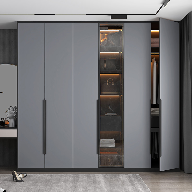 The interior stickers of the old Nordic furniture on the wardrobe doors have been changed in color and decorated, and the wallpaper has been transformed Application Scenario