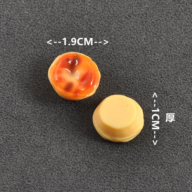 Cartoon diy resin accessories and ornaments, egg tarts, pancakes, cream glue, handcrafted hair clips, phone cases, shoe buckles and accessories batch Application Scenario