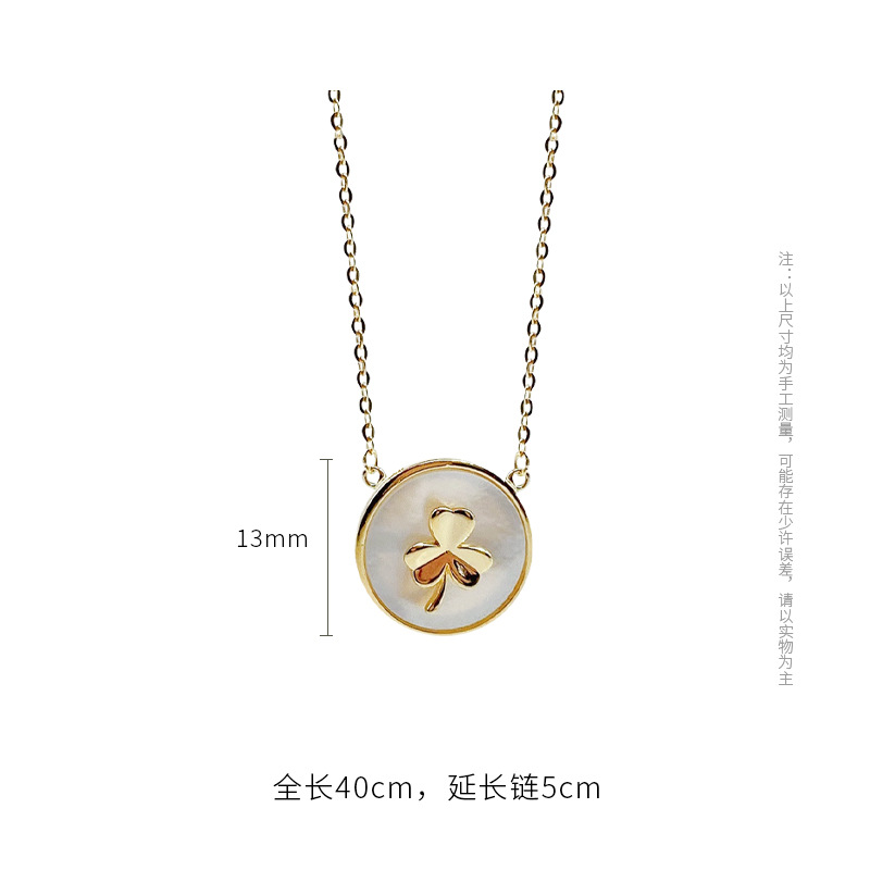 White fritillary clover necklace for women 2022 new fashion fashion all high sense accessories wholesale Item Picture