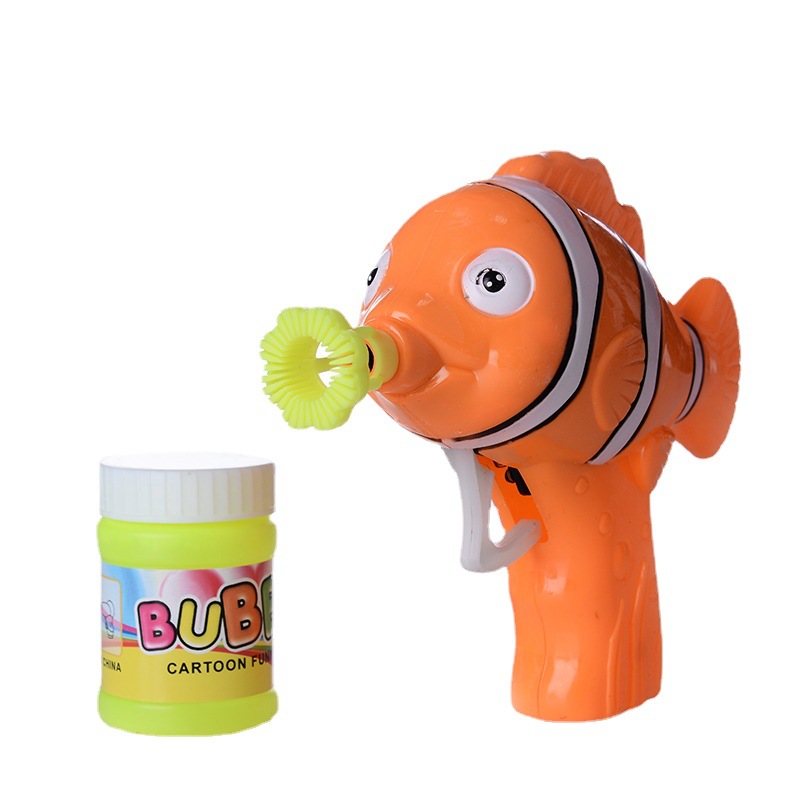Cross-border children's outdoor handheld bubble guns, Marine fish toys, eco-friendly street stalls, night markets, wholesale direct supply from manufacturers details Picture