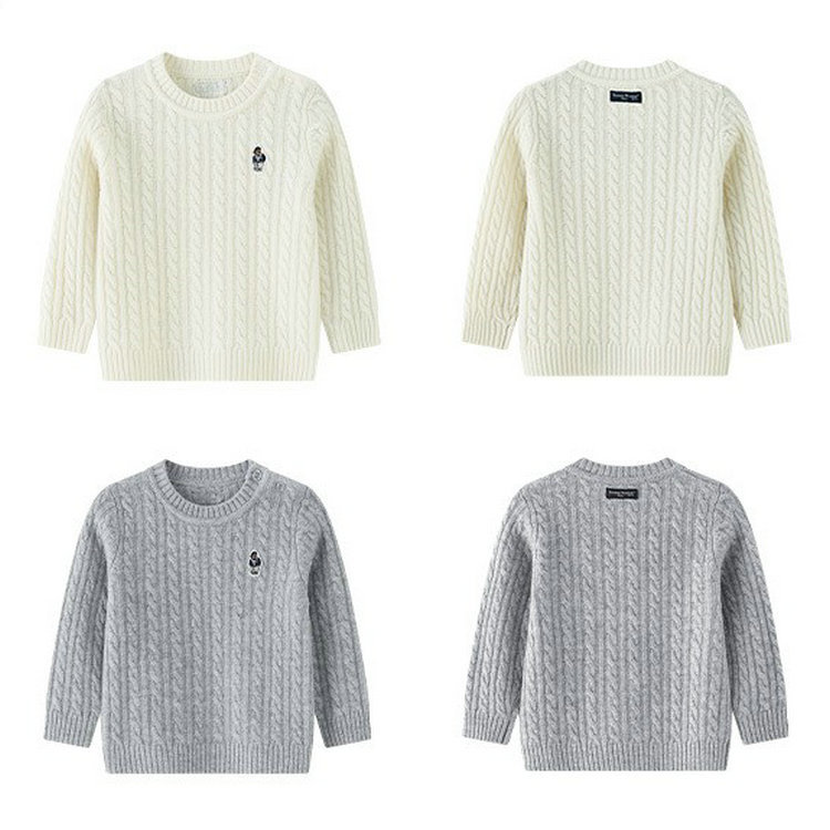 In stock: 2022 autumn and winter new Korean version for boys and girls, British college style woolen sweaters, knitted knitted knitted pullover sweaters details Picture