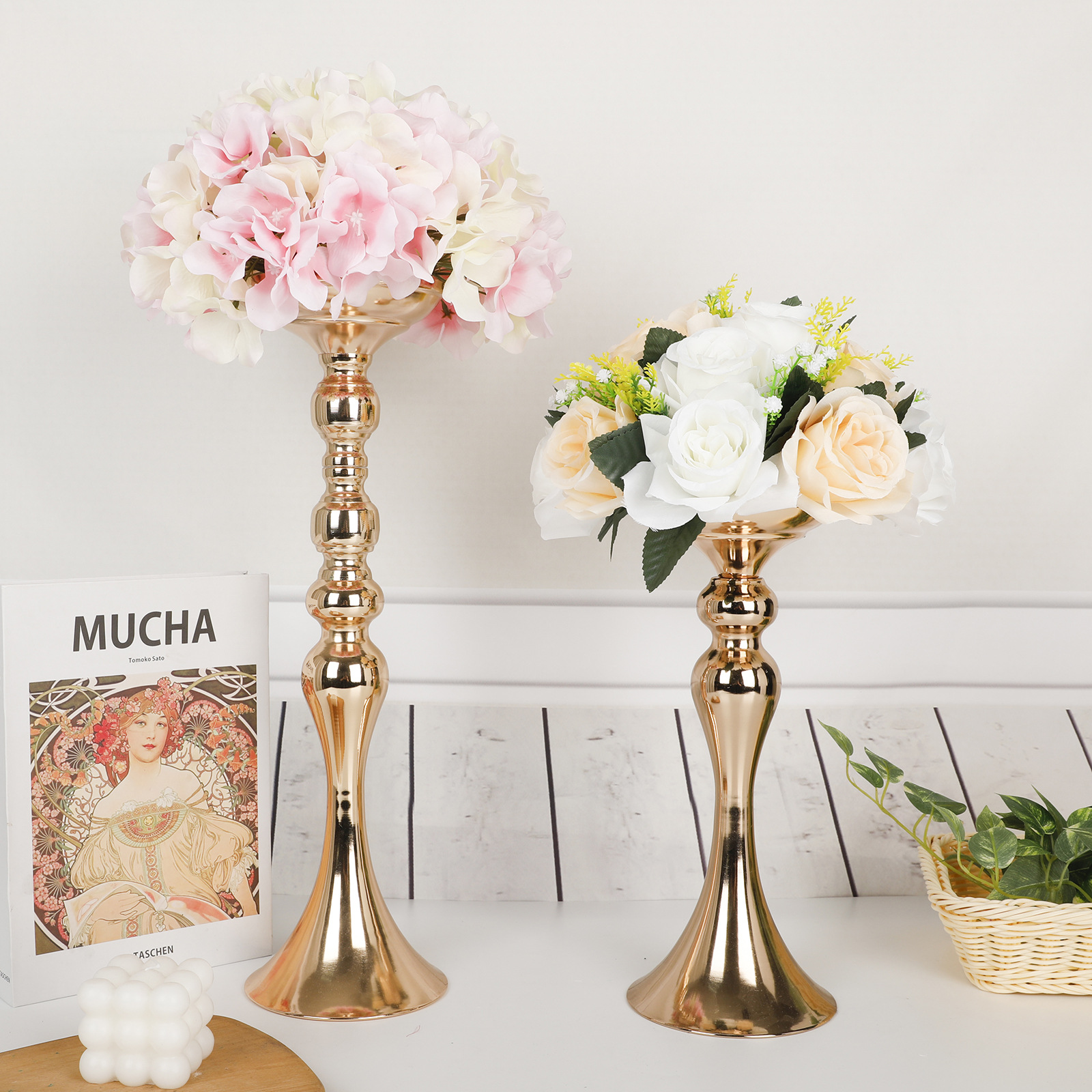 Amazon Table Centerpiece Table Flower Set Table Decoration Wedding Flower Stand Metal Iron Wedding Props Specification drawing