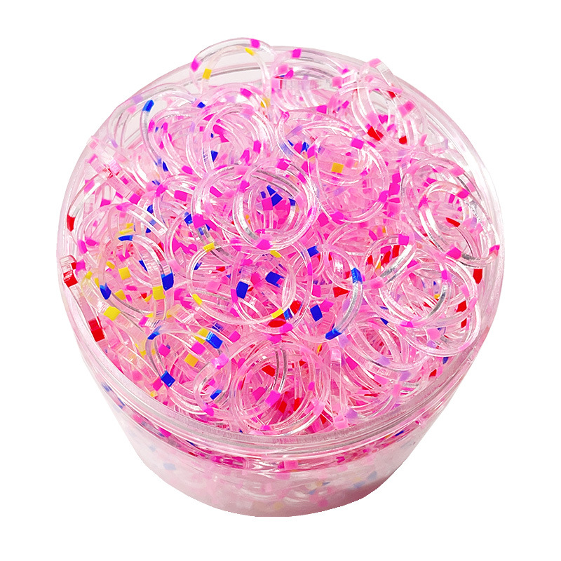 Children's disposable rubber band, girls' hair band, strong pulling, no breakage, no damage to hair, small hair band, hair tie, baby's colorful rubber band Item Picture