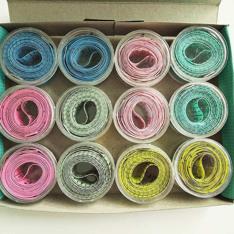 In stock: PVC transparent box, wide color tape measure for measuring clothes, flexible tape measure for measuring wine glasses, and clothing tape measure for measuring measurements Item Picture