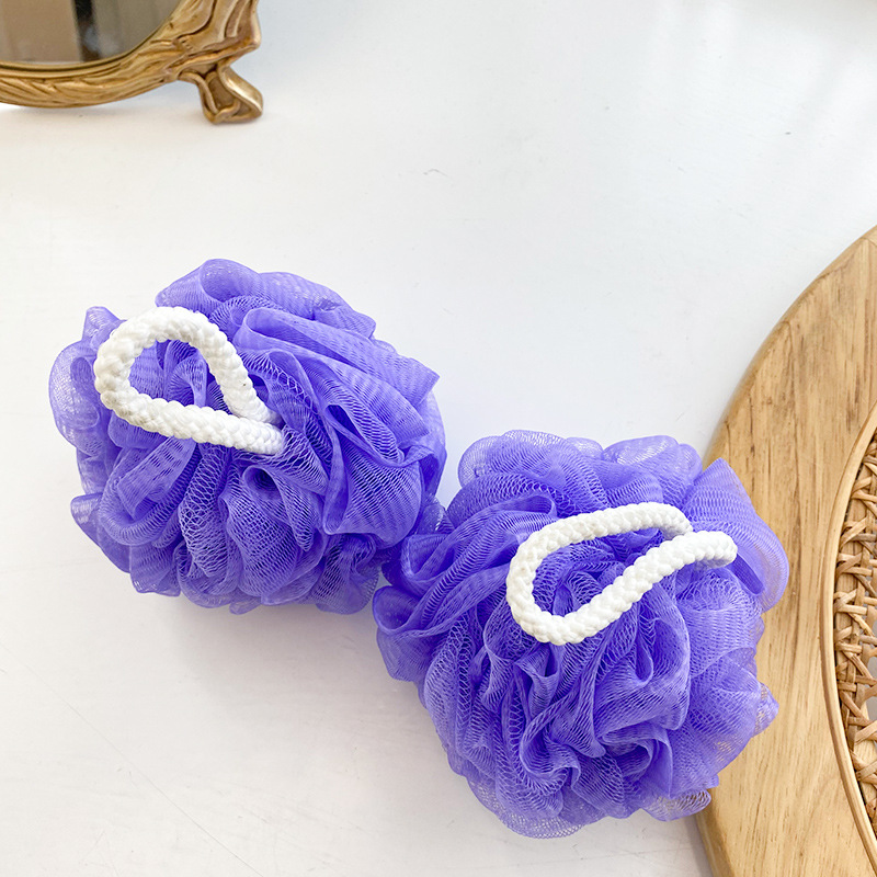 【LOVELY HOME】【 Chi Jia 】 Original manufacturer 50g Large purple Bubble Bath Flower Ball Bath Ball Soft and non-dispersing super large wholesale details Picture