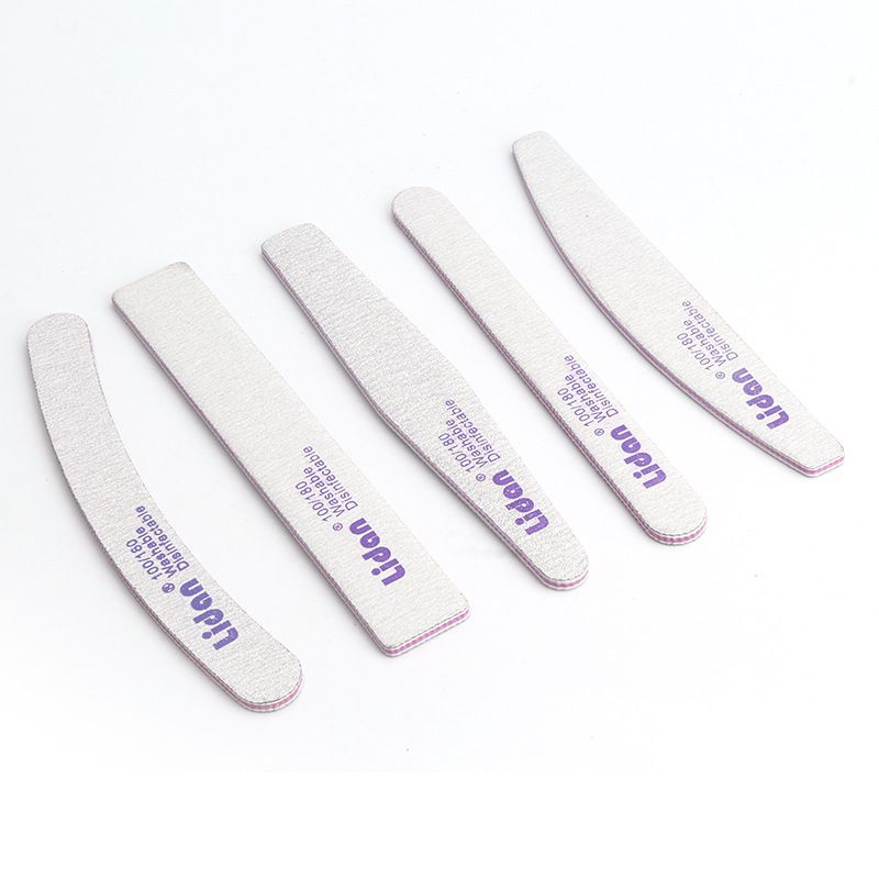 Nail rub purple heart sand washable nail polish sand grinding EVA nail file abrasive sand tools wholesale Item Picture