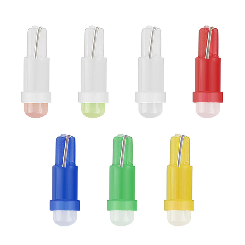 Automotive LED instrument light T5-COB plug-in monochrome instrument light indicator light license plate light LED automotive instrument light details Picture