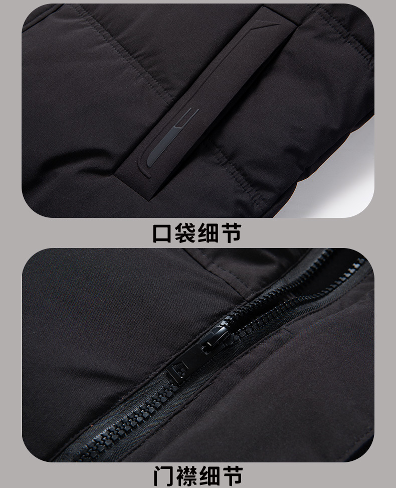 2024 Long down jacket for men, middle-aged and young people, winter white goose down knee-length goose down jacket, cold protection and extreme cold pic 18