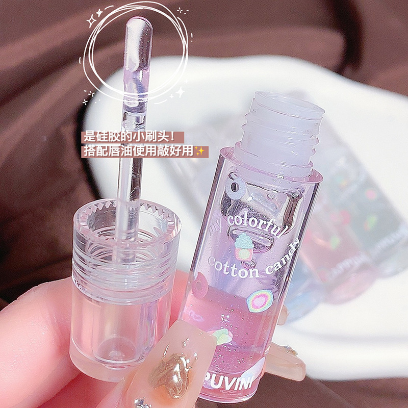 Capo Vini Cotton Candy Lip Oil moisturizes and hydrates the lips, protects them from dryness and cracking, and features a mirror-like, water-like, transparent glass that makes the lips plump details Picture
