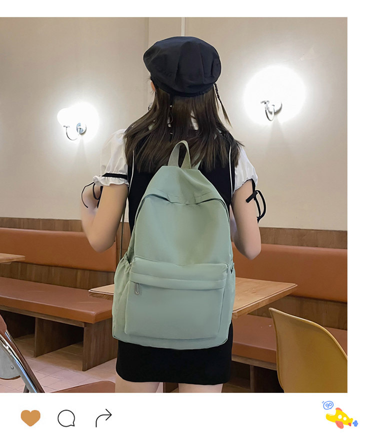 书包女日系初中生大容量学院风背包简约休闲户外双肩包高中书包女详情11