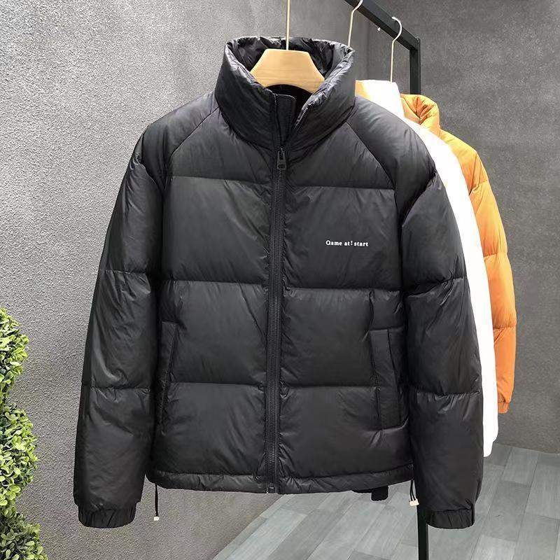 Men's short, thickened, lightweight stand-up collar men's workwear jacket 2023 new style without a hat feel Specification image