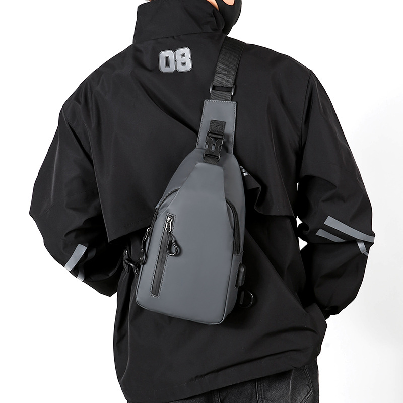 胸包/运动户外/斜跨包男/胸包定制/斜跨包细节图