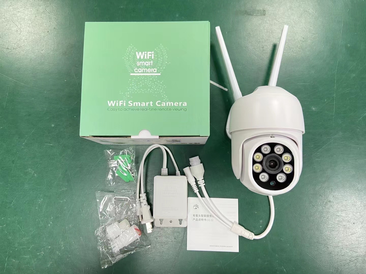 Wireless surveillance camera, WiFi mobile phone remote monitor, outdoor camera, 1080P high-definition network dome camera details Picture