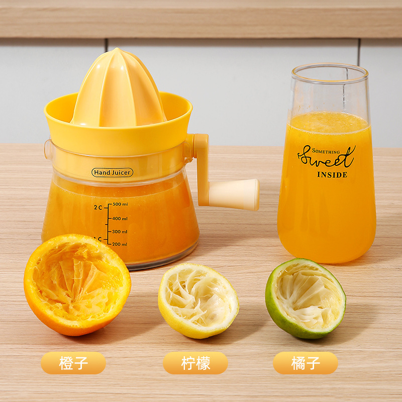 Manual rotary juicer, household juicer, fruit juicer, juice extruder, orange and lemon pressing wonder tool Specification image