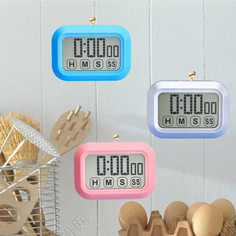 Home touch electronic timer, kitchen baking timer, countdown, student time manager details Picture