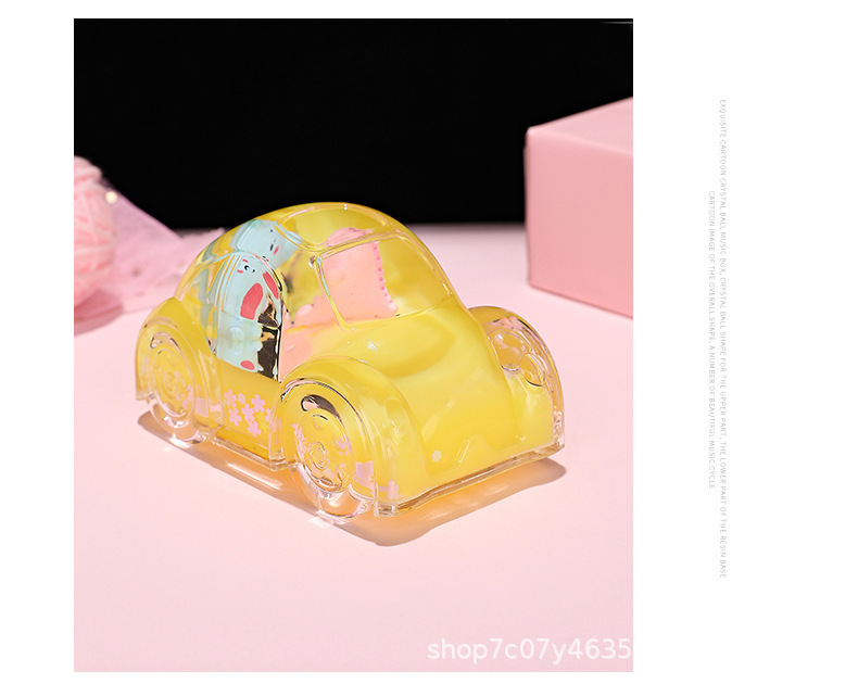 南瓜车创意新品桌面笔插小摆件抖音网红卡通装饰漂浮沙漏流沙玩具详情12