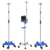 High-end multi-functional drip stand, adjustable infusion stand, stainless steel mobile adjustable intravenous drip stand, factory direct sales of infusion stand Item Picture