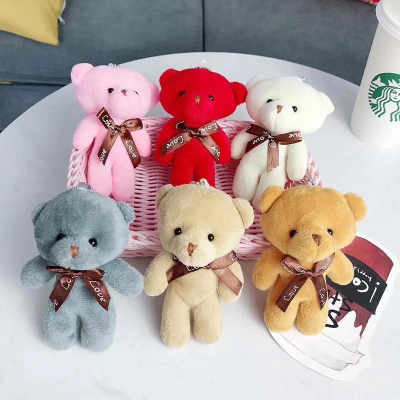 Teddy Conjoined Bear Doll Bear Doll Keychain Pendant Plush Toy Doll Teddy Bear Doll
