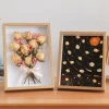 Hollow three-dimensional photo frame, 6-inch photo frame wholesale, wooden picture frame, DIY, dried flower photo frame, A4 wall-mounted photo frame display table Specification image