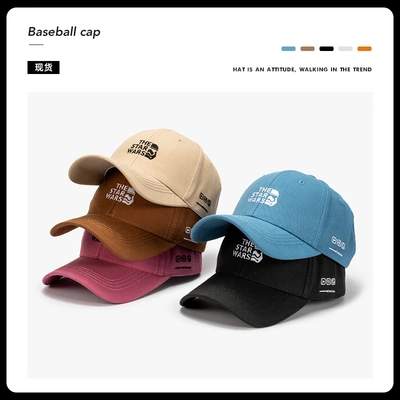 WELLS simple hat Korean cotton all-match baseball cap male foreign trade hip-hop hard top sunbonnet thumbnail