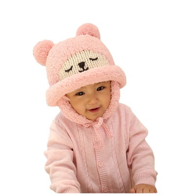WOOKID品牌新款婴儿帽子秋冬款保暖舒适宝宝帽子韩版卡通儿童帽详情图5
