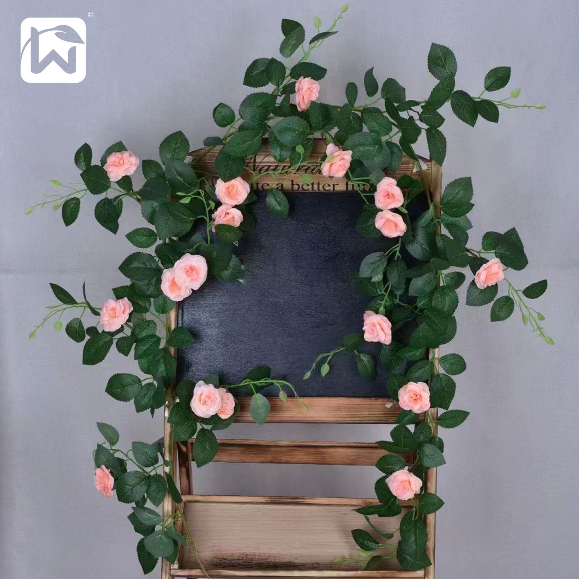 Wedding background props, simulated flowers, roses, hanging vines, wall hangings, indoor soft decorations, and popular photo spots Application Scenario
