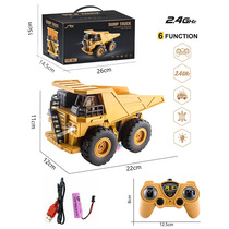 Cross-border Amazon six way remote control engineering truck cement truck dump dump truck water spray fire truck boy model car