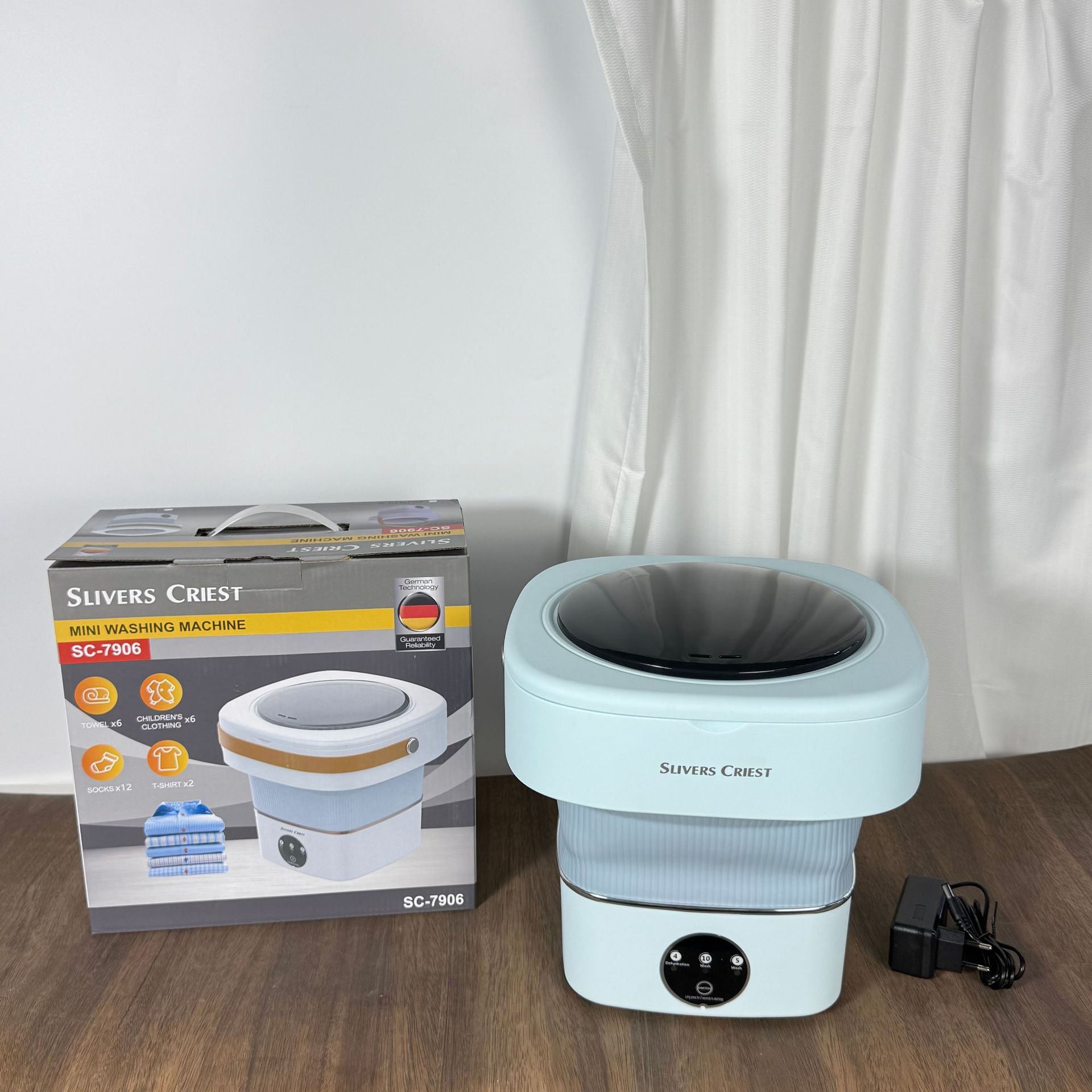 外贸跨境便携式折叠洗衣机迷你小型裤袜子Washing Machine洗衣机