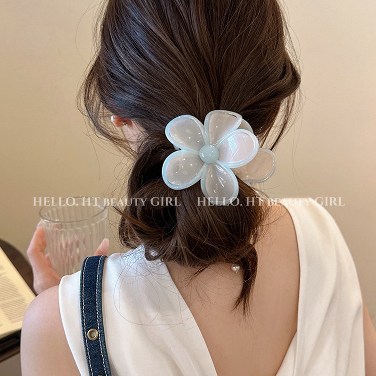 发夹/发饰/抓夹/头饰/醋酸抓夹白底实物图