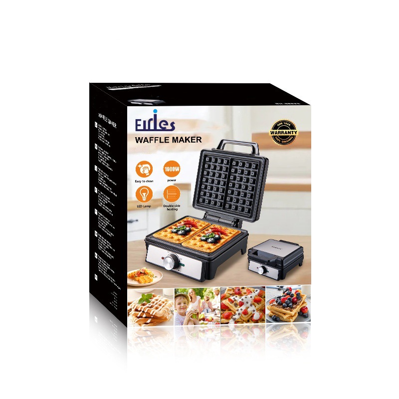 Bread machine, American and European standard cross-border large waffle machine, single-board two-slice toaster, toaster, cake breakfast Application Scenario