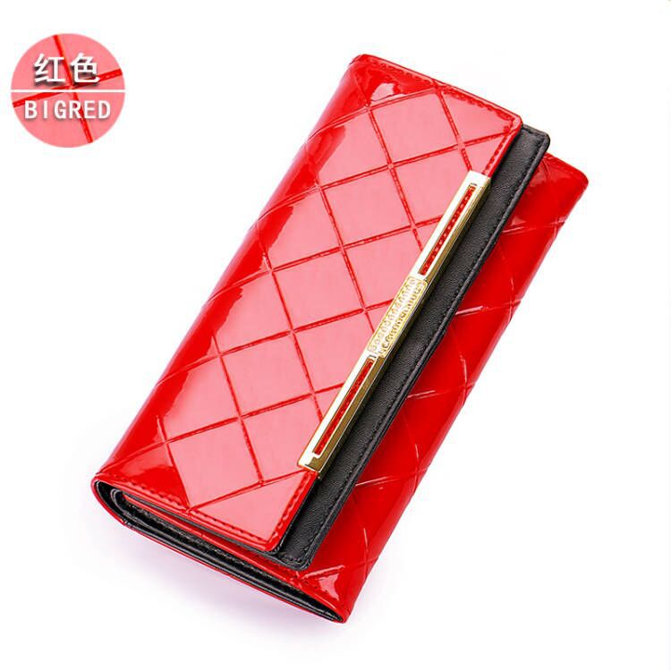 2023 New Women's Purse Long Leather Cowhide High-End Exquisite Wallet Wallet Multi-Card Large Capacity Zipper Item Picture