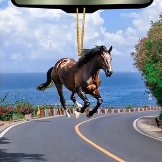 跨境新款亚克力平面汽车装饰挂件白底实物图