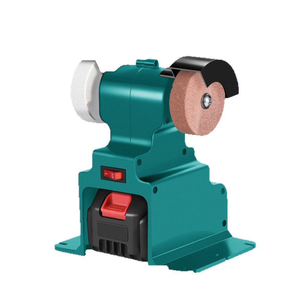 Household desktop small electric rust removal, polishing and grinding machine, fully automatic double-wheel grinding machine Item Picture
