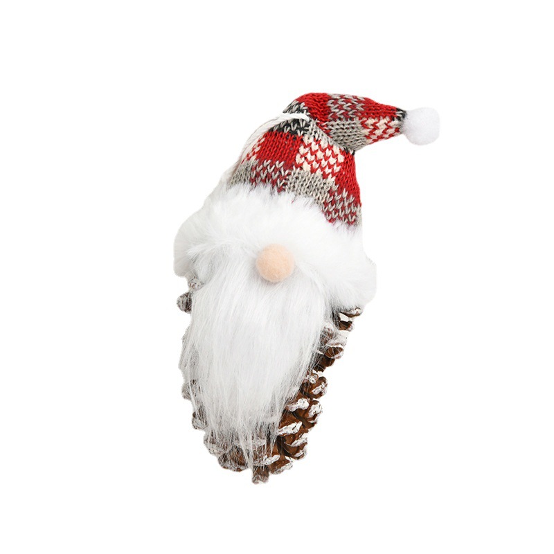 圣诞节产品圣诞老人雪人无脸老人挂件装饰用品圣诞帽公仔玩偶礼物详情图5