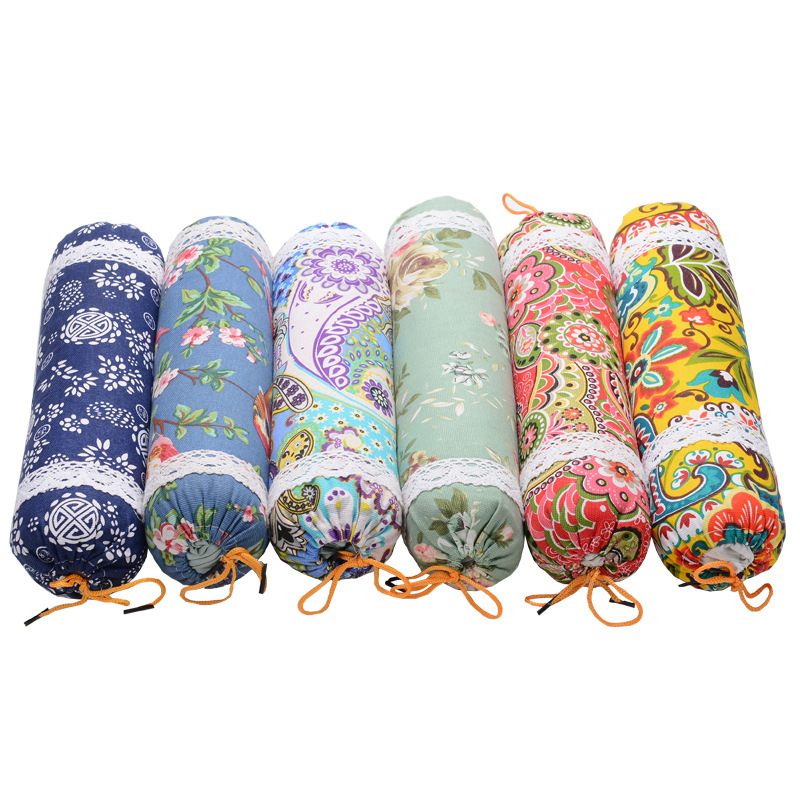 Household Moxa Pillow Moxa Bone Pillow Cylindrical Massage Pillow Candy Type Multi-Functional Cervical Pillow Neck Pillow Manufacturers Item Picture