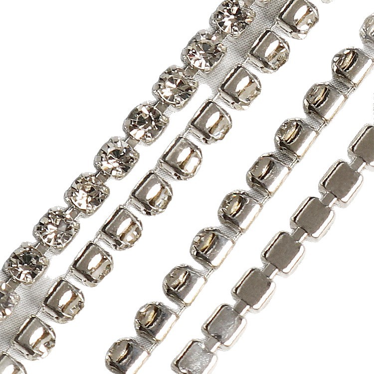 2MM-4mm claw chain water diamond/gold and silver base encrypted DIY/ claw chain/claw chain mobile phone with diamond attachment wholesale Application Scenario