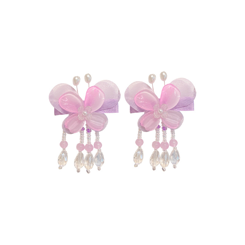 Children's Fringe Step Shake Antique Hair Clip Hair Accessories Girl Chinese Style Antique Clip Headwear Little Girl Hanfu Clip Item Picture