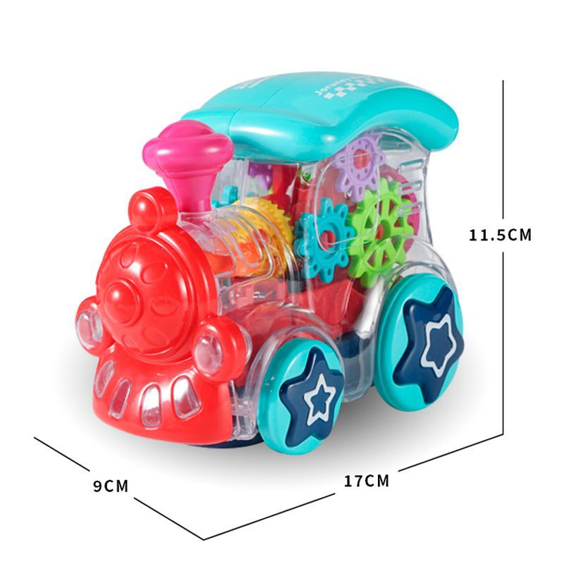 Electric children's universal toy car transparent music light gear train toy night market floor stall toy wholesale Application Scenario