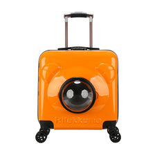 宠物拉杆箱包猫狗太空舱包猫外出手提航空箱便携猫咪行李箱旅行